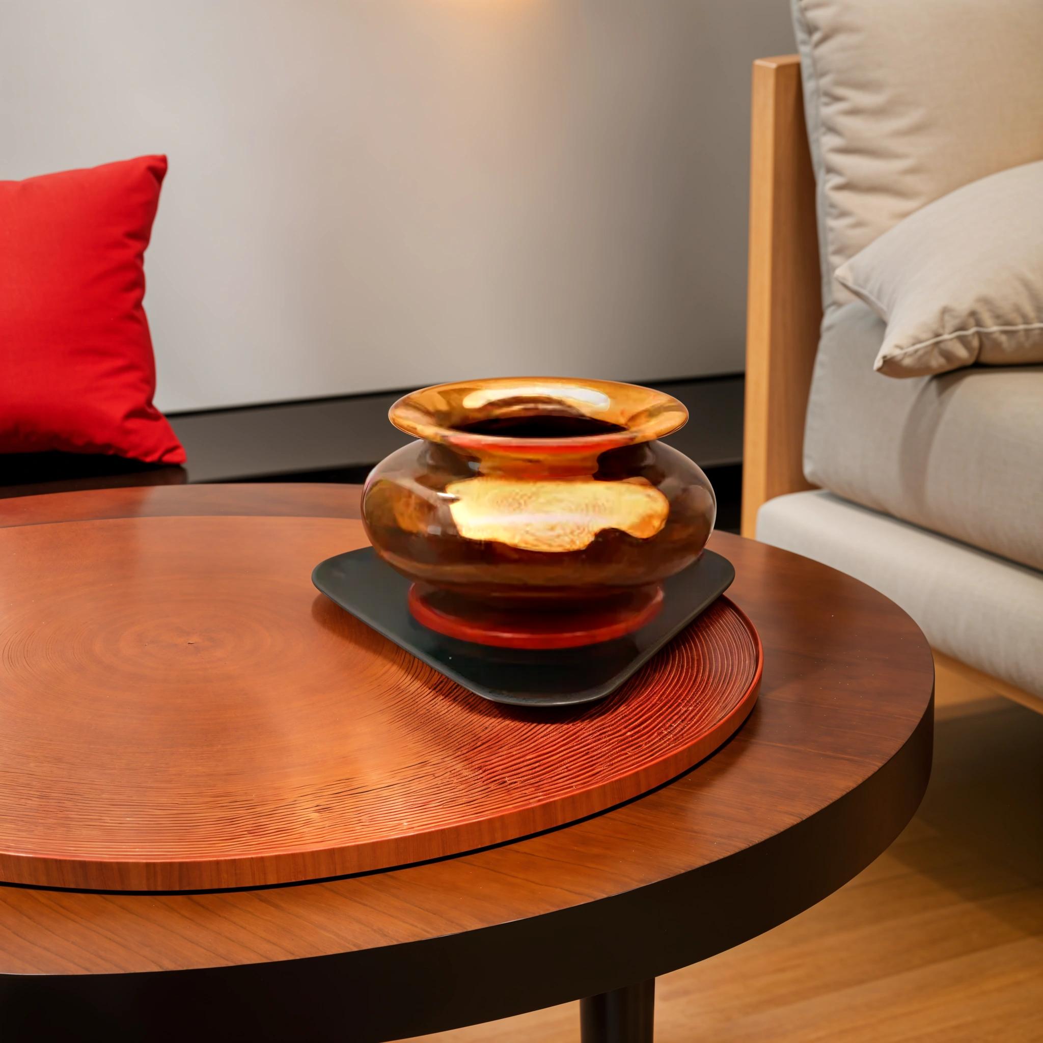 Wood Epoxy Indian Traditional Pot D 1002 - Image 2