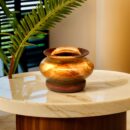 Wood Epoxy Indian Traditional Pot D 1001
