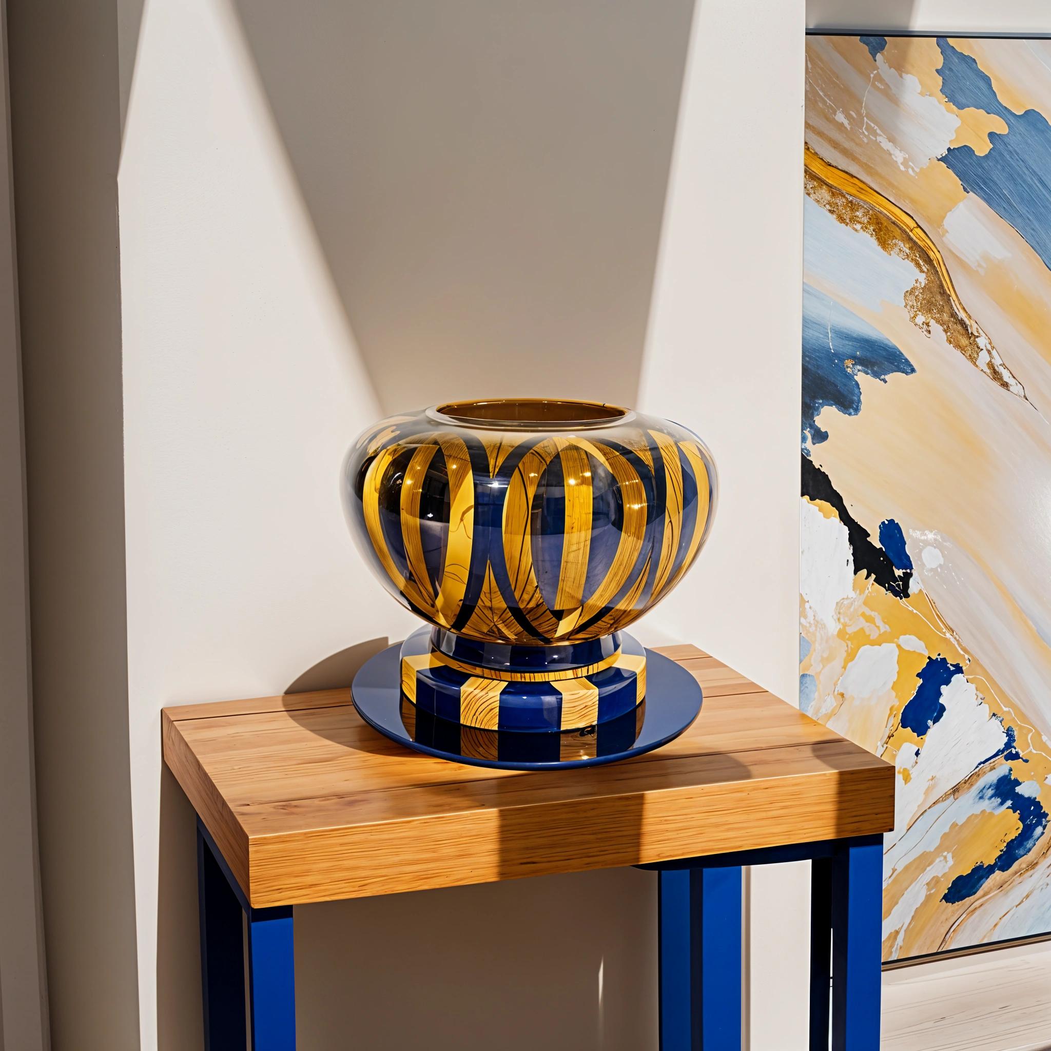 Wood Epoxy Semi Vase Crown H3 - Image 2
