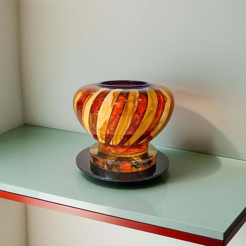 Wood Epoxy Semi Vase Crown H1 - Image 2