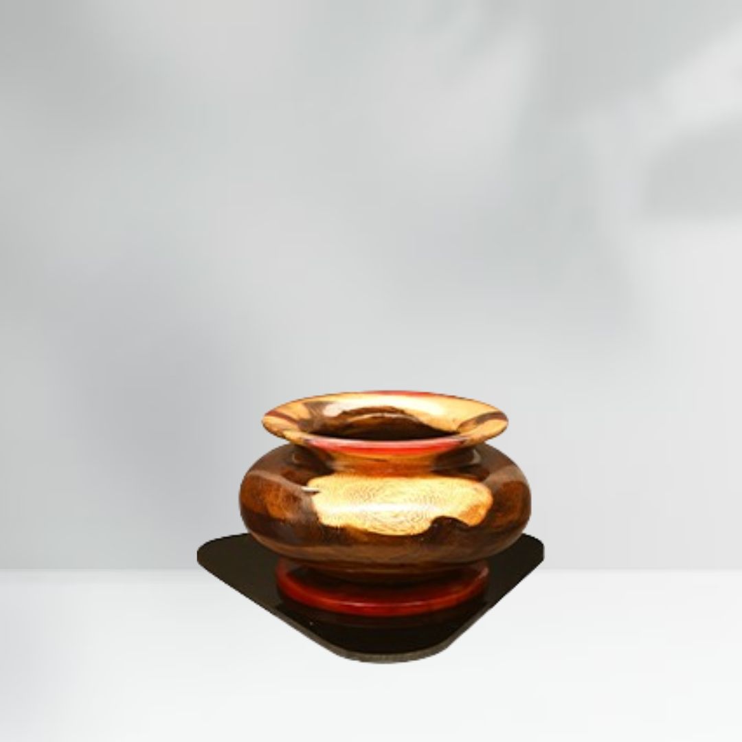 Wood Epoxy Indian Traditional Pot D 1002 - Image 3